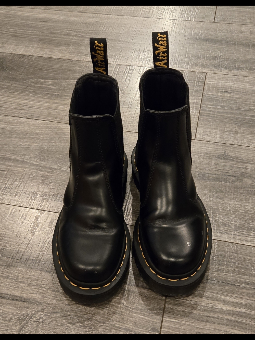 Dr Martens 2976 Chelsea Boots Black Smooth Leather Slip On Women’s 5 EU 36.